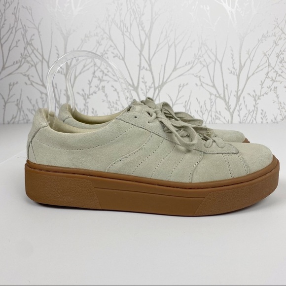 ZARA Suede Leather Upper Platform Fashion Sneaker 10 - Picture 2 of 13